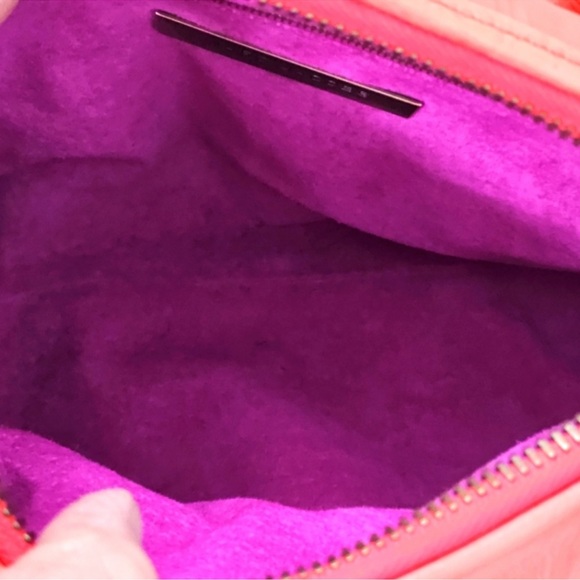 🍊RARE MARC JACOBS 🍊 Coral Ultra Soft Leather Satchel bag - Picture 7 of 13